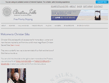 Tablet Screenshot of christiansilks.com